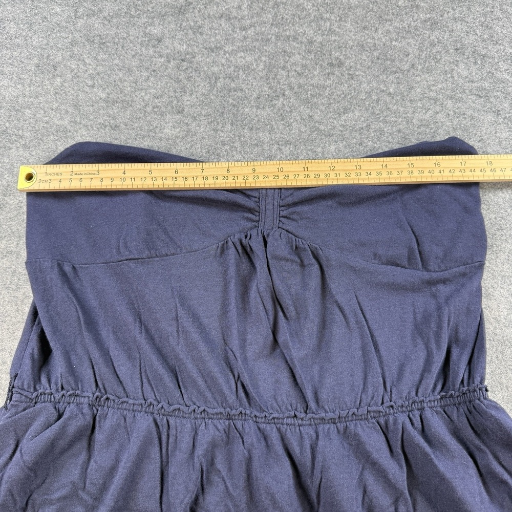 American Eagle Outfitters Tiered Dress Womens XL Ruffles Navy Blue Boho Cottage - Picture 13 of 13